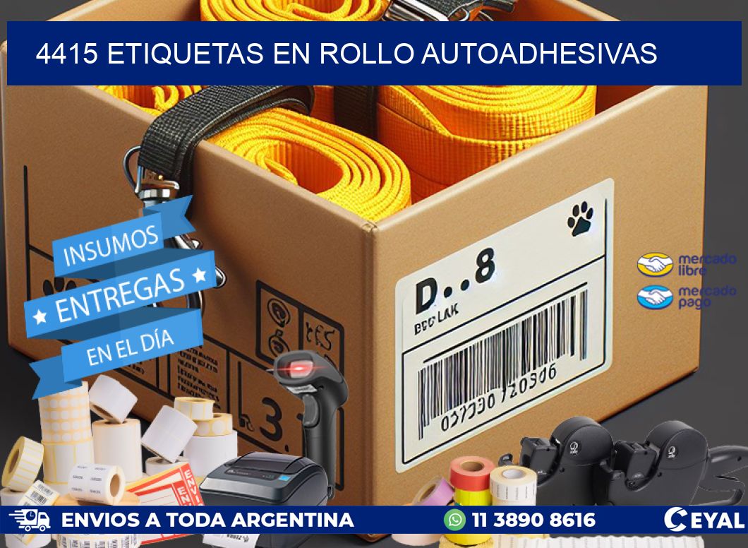 4415 ETIQUETAS EN ROLLO AUTOADHESIVAS