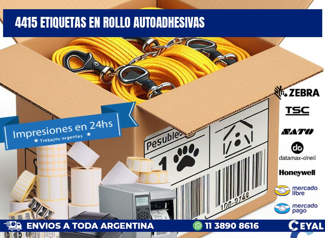 4415 ETIQUETAS EN ROLLO AUTOADHESIVAS