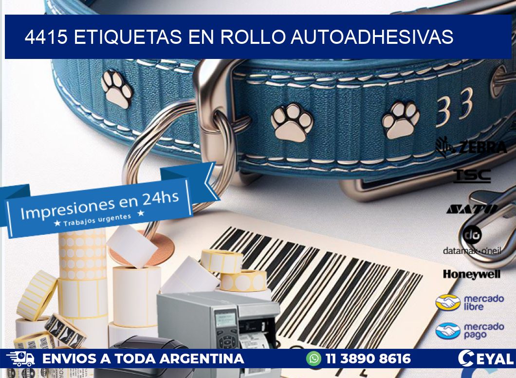 4415 ETIQUETAS EN ROLLO AUTOADHESIVAS