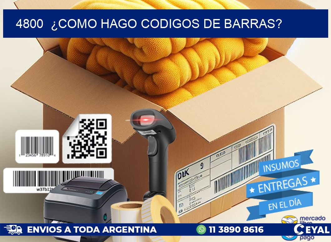 4800  ¿COMO HAGO CODIGOS DE BARRAS?