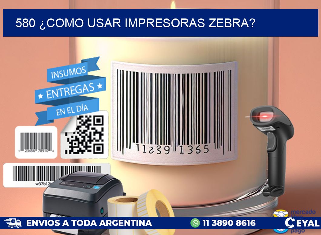 580 ¿COMO USAR IMPRESORAS ZEBRA?