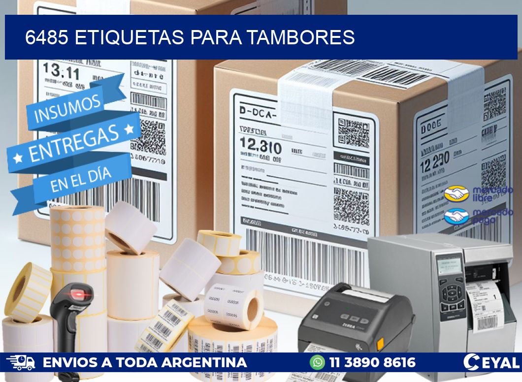 6485 ETIQUETAS PARA TAMBORES