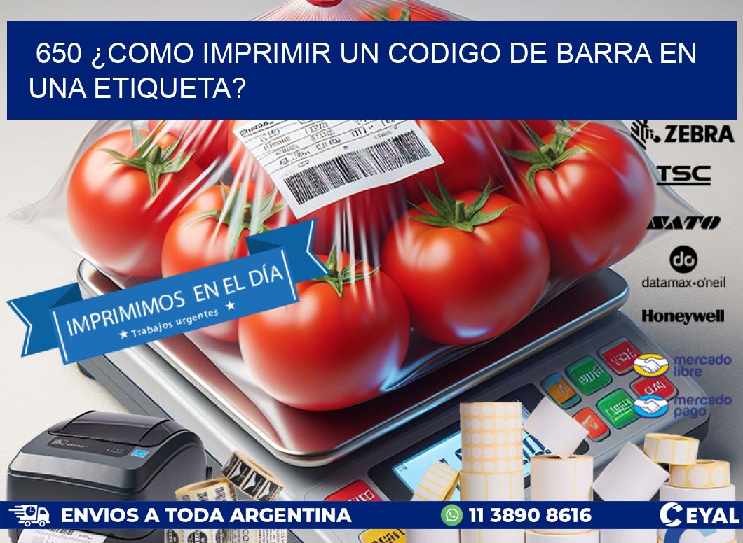 650 ¿COMO IMPRIMIR UN CODIGO DE BARRA EN UNA ETIQUETA?
