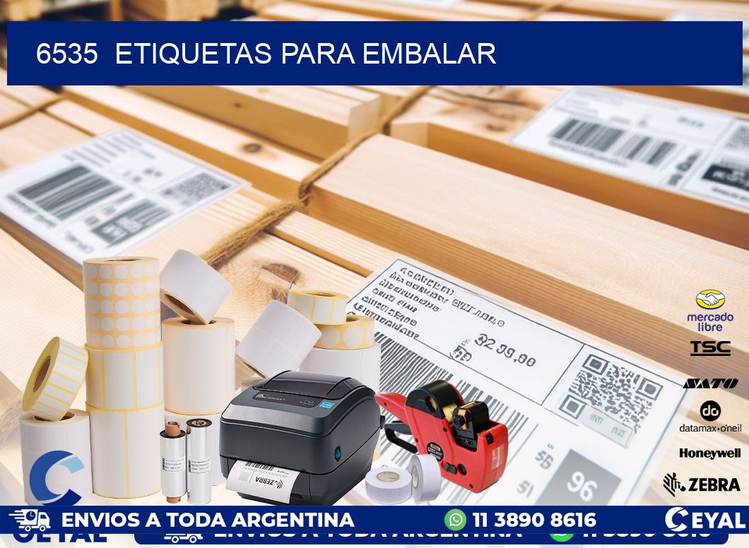 6535  ETIQUETAS PARA EMBALAR