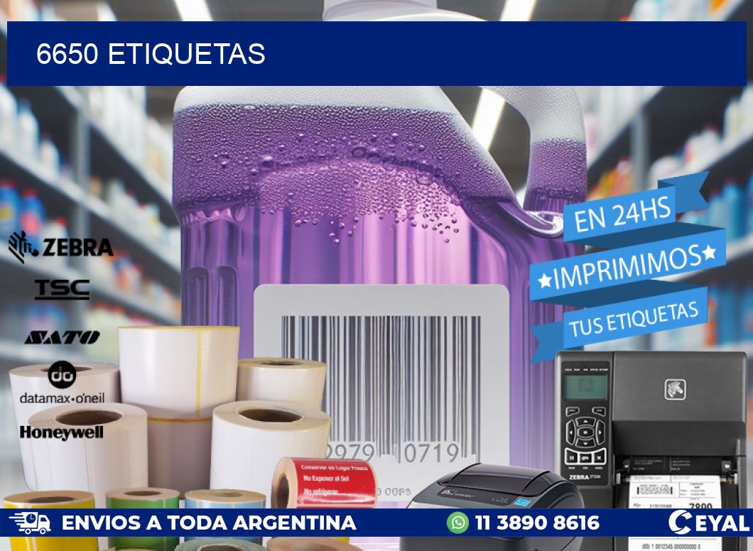 6650 ETIQUETAS