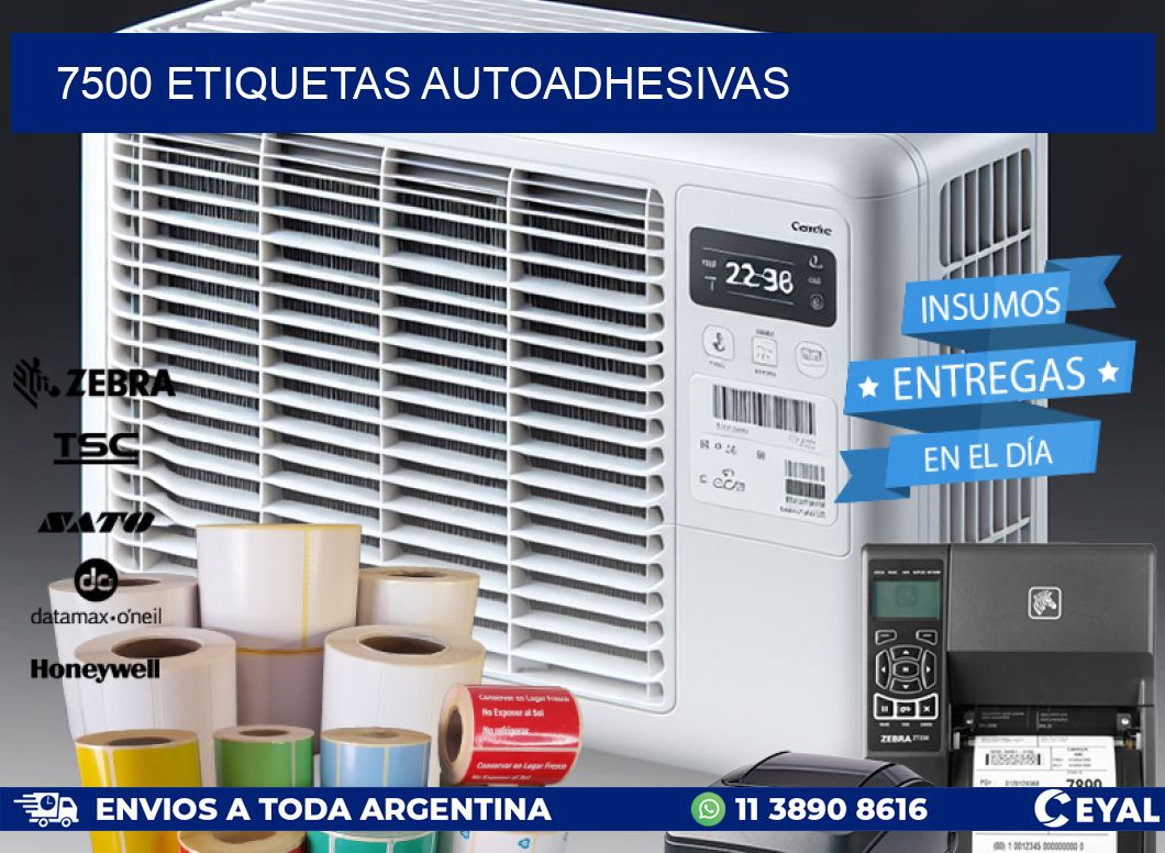 7500 ETIQUETAS AUTOADHESIVAS