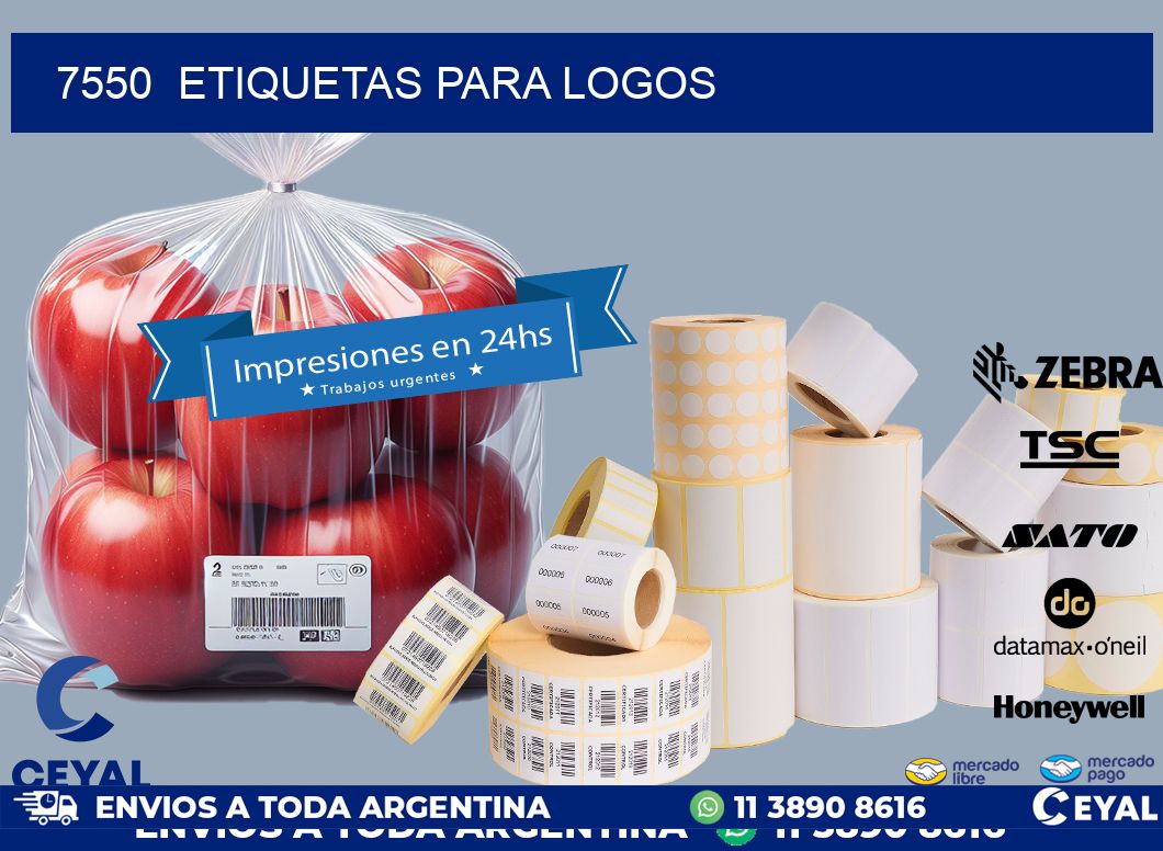 7550 ETIQUETAS PARA LOGOS