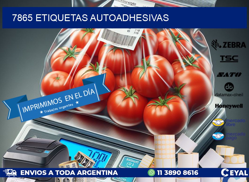 7865 ETIQUETAS AUTOADHESIVAS