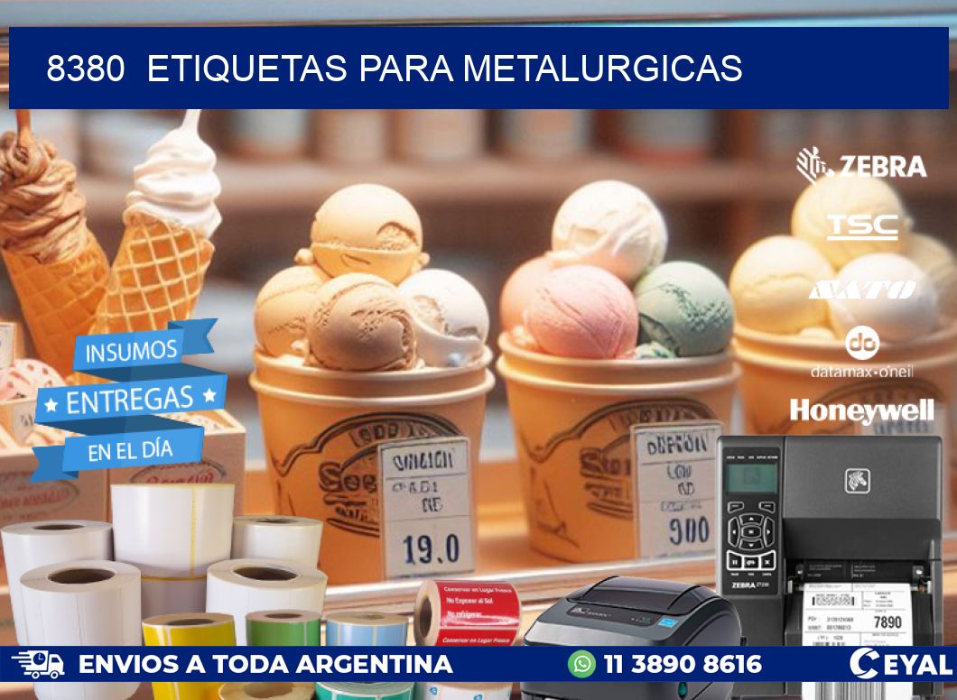 8380  ETIQUETAS PARA METALURGICAS