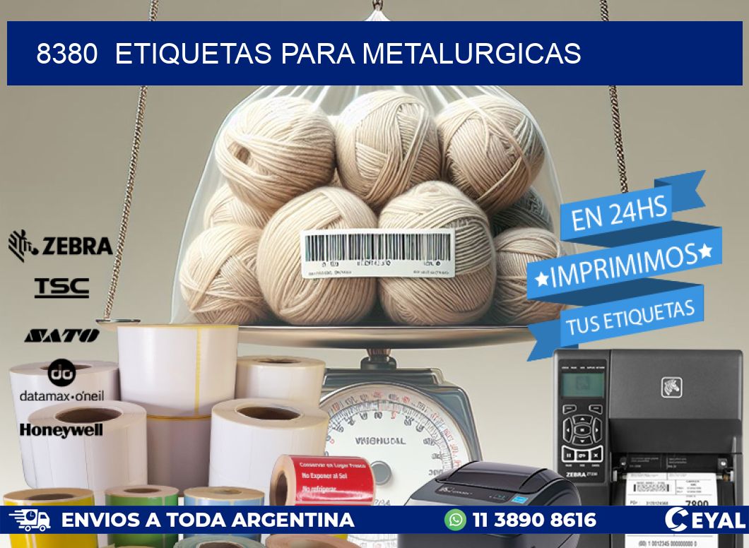 8380  ETIQUETAS PARA METALURGICAS