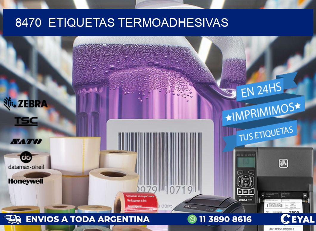 8470 ETIQUETAS TERMOADHESIVAS