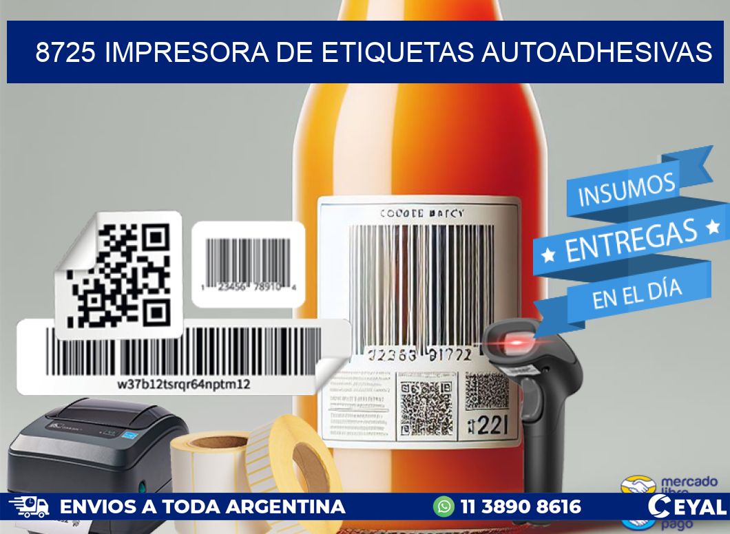 8725 IMPRESORA DE ETIQUETAS AUTOADHESIVAS