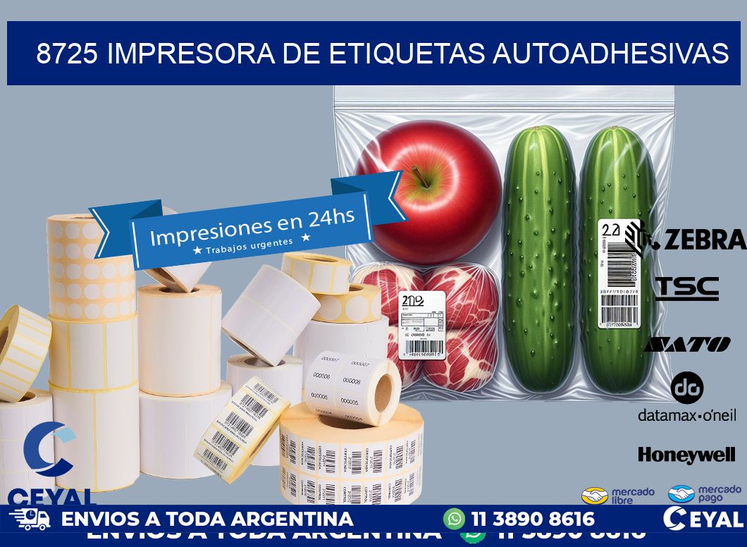 8725 IMPRESORA DE ETIQUETAS AUTOADHESIVAS
