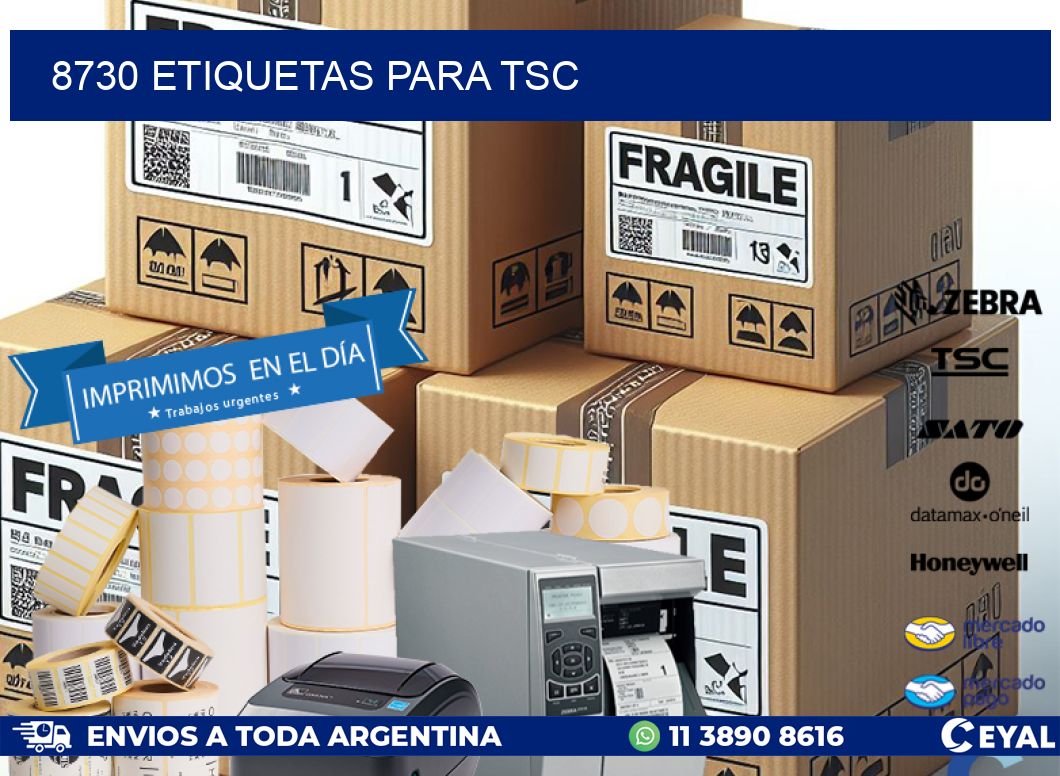 8730 ETIQUETAS PARA TSC