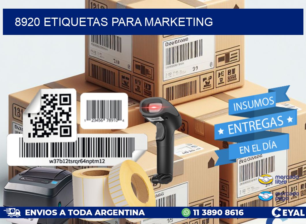 8920 ETIQUETAS PARA MARKETING