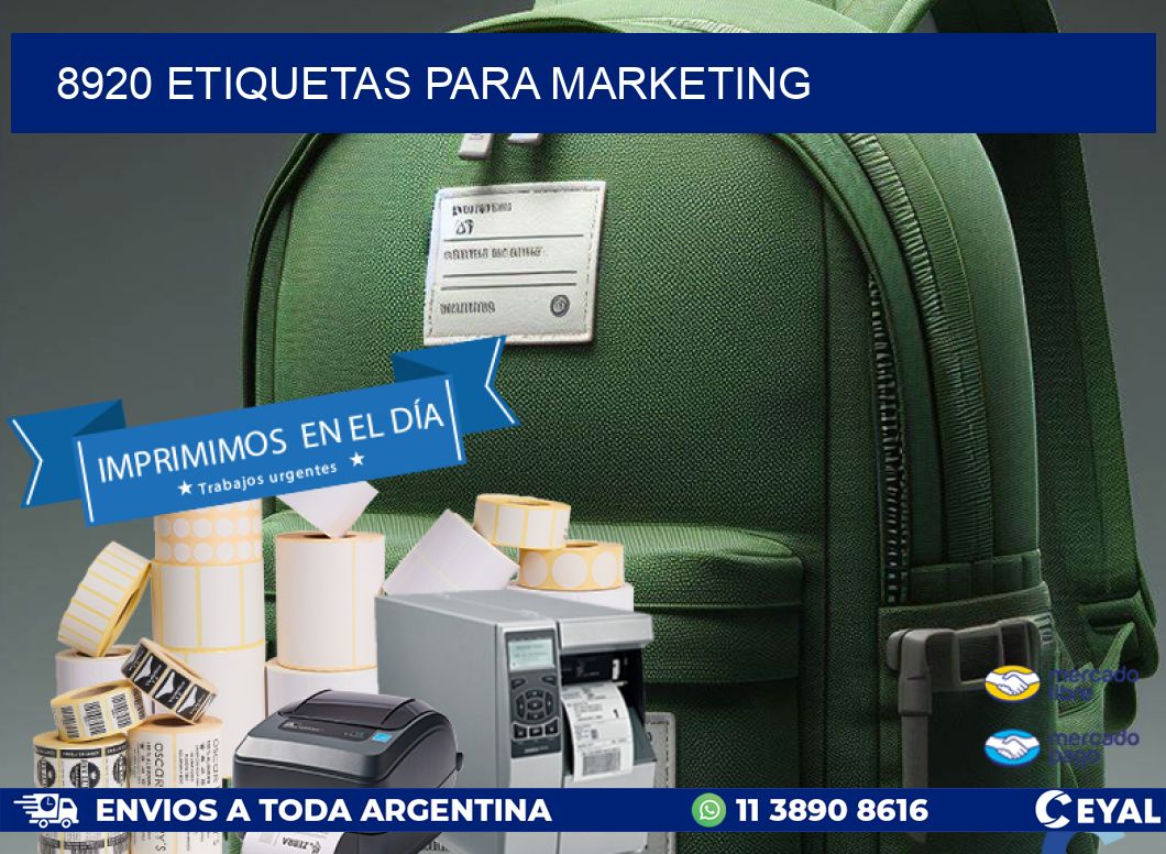 8920 ETIQUETAS PARA MARKETING