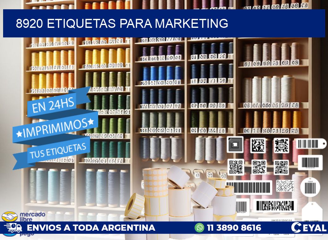 8920 ETIQUETAS PARA MARKETING