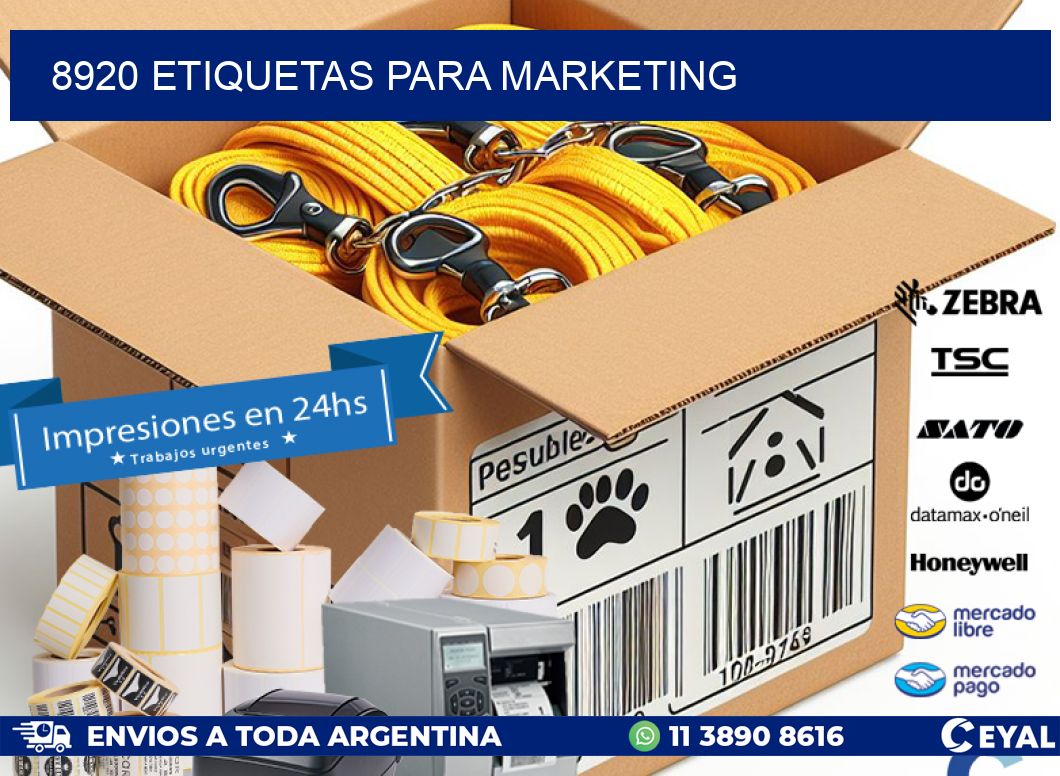 8920 ETIQUETAS PARA MARKETING