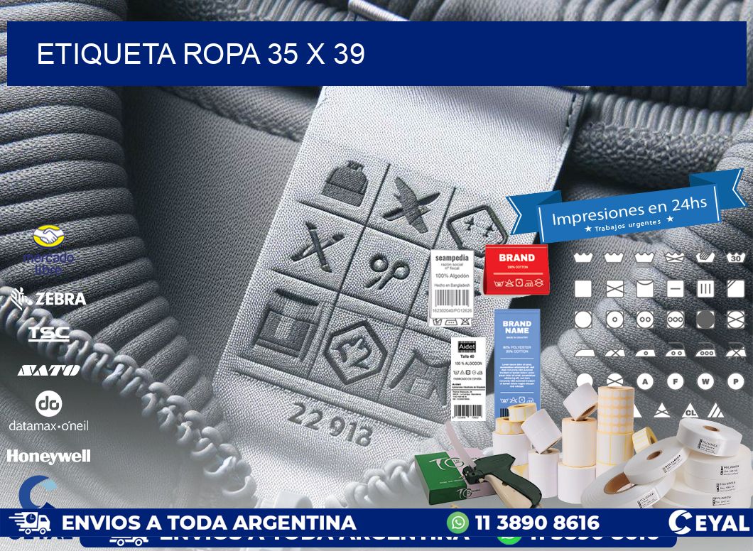 ETIQUETA ROPA 35 x 39