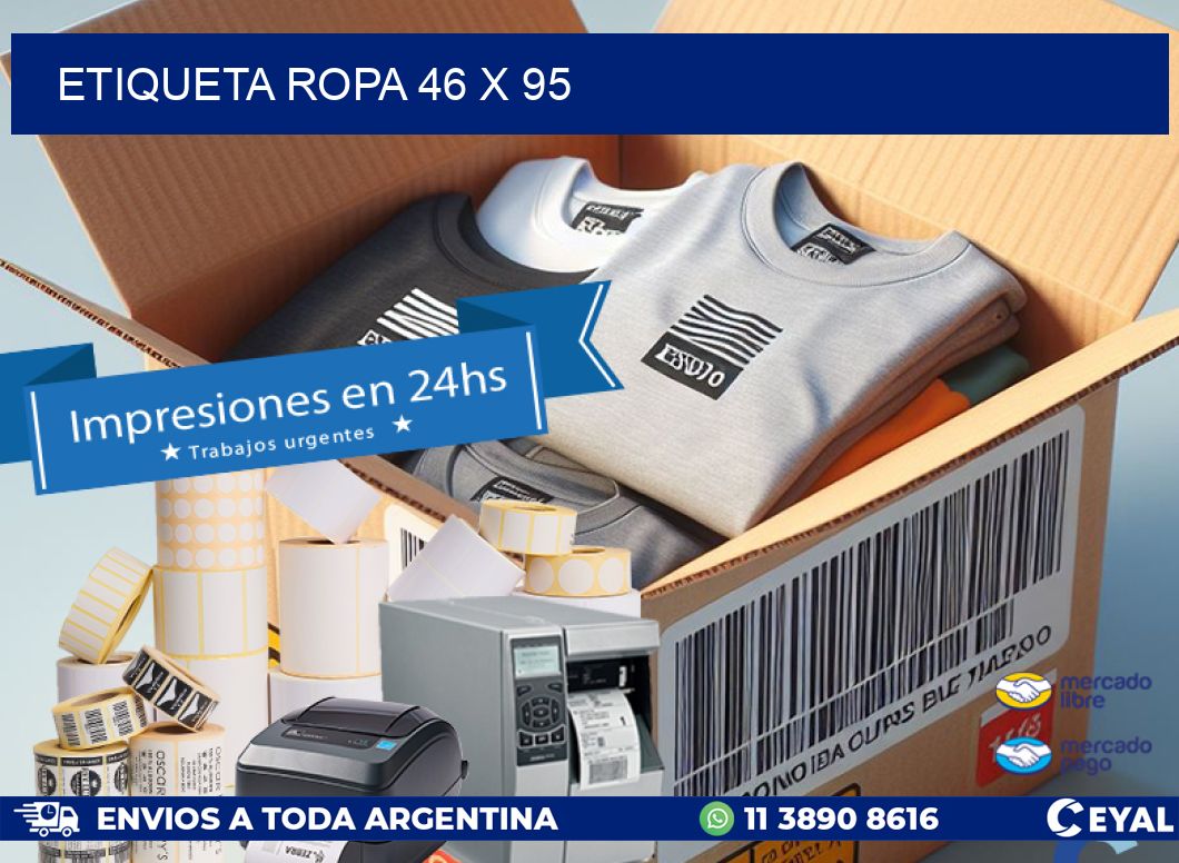 ETIQUETA ROPA 46 x 95