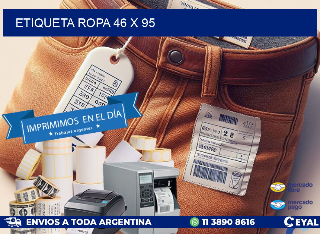 ETIQUETA ROPA 46 x 95
