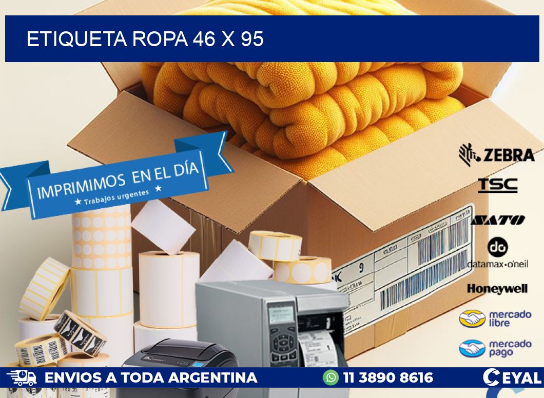 ETIQUETA ROPA 46 x 95