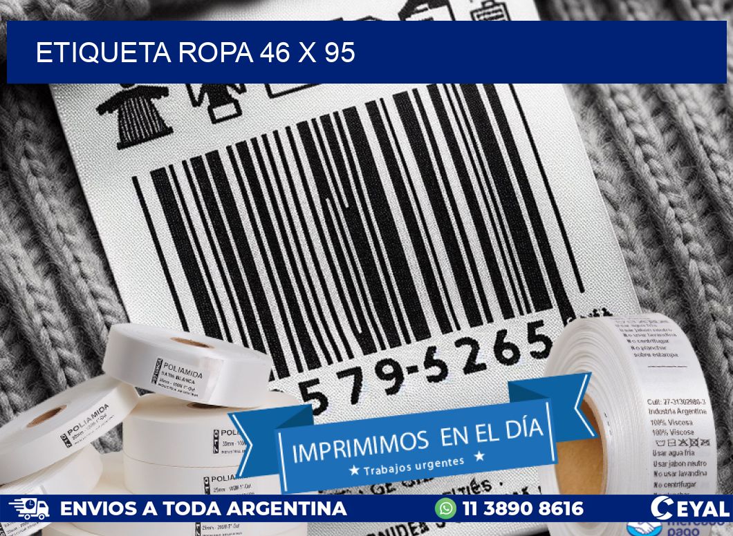 ETIQUETA ROPA 46 x 95