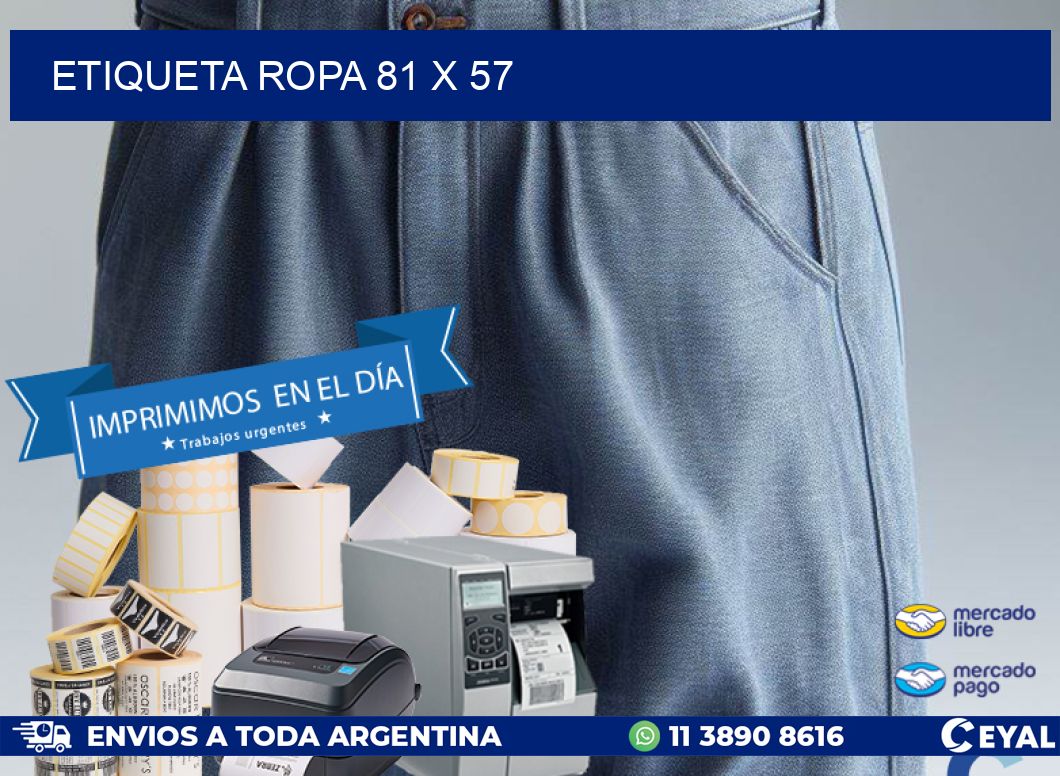 ETIQUETA ROPA 81 x 57