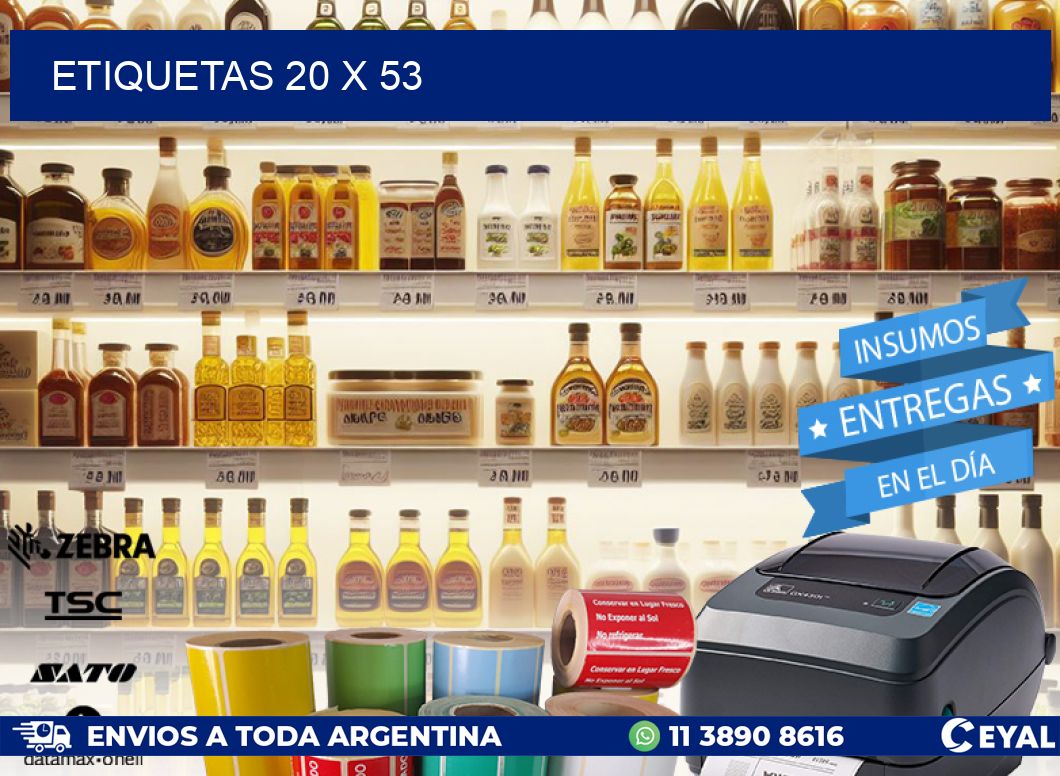 ETIQUETAS 20 x 53