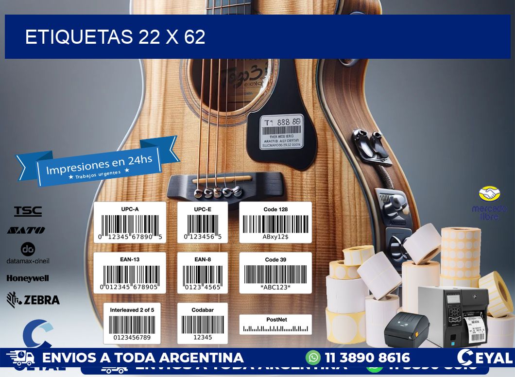 ETIQUETAS 22 x 62