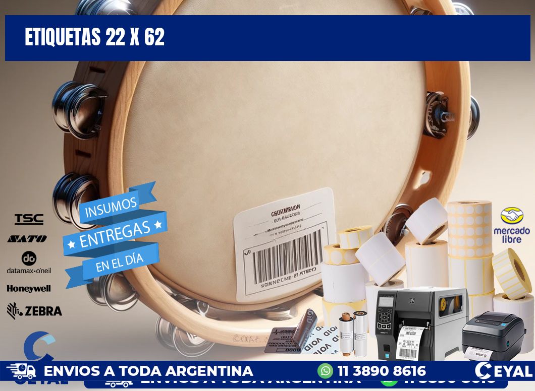 ETIQUETAS 22 x 62