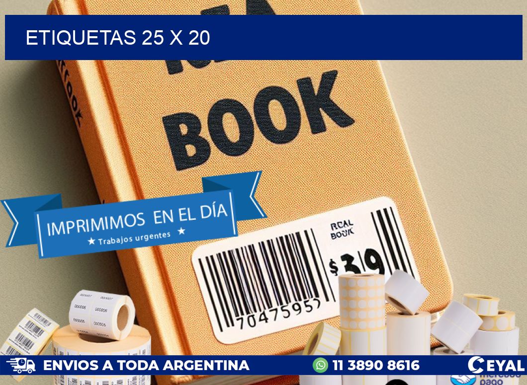 ETIQUETAS 25 x 20