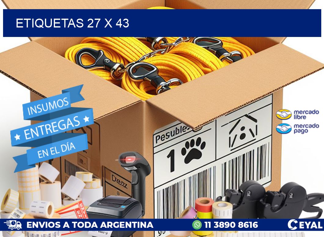 ETIQUETAS 27 x 43