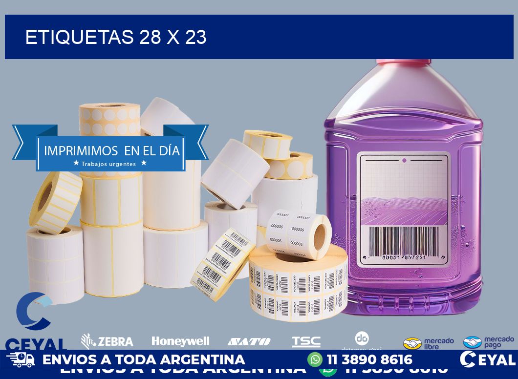 ETIQUETAS 28 x 23