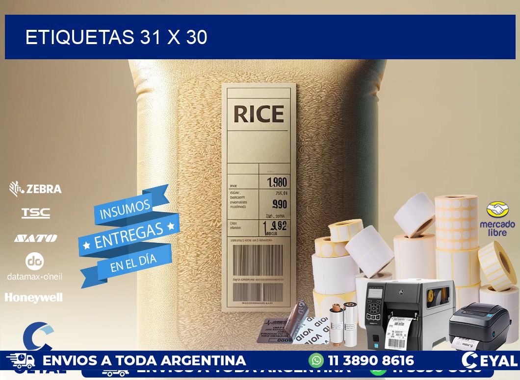 ETIQUETAS 31 x 30