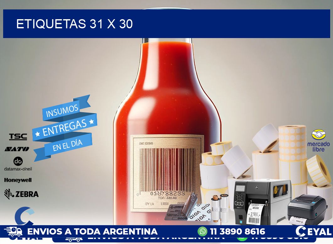 ETIQUETAS 31 x 30
