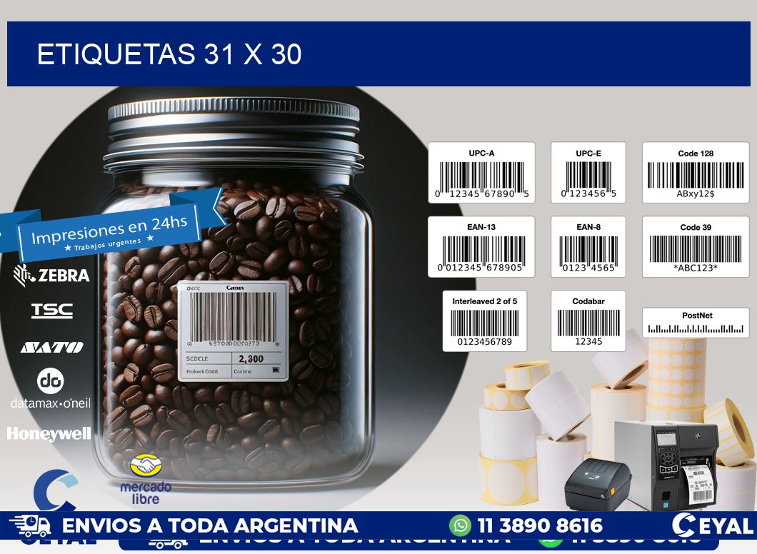 ETIQUETAS 31 x 30