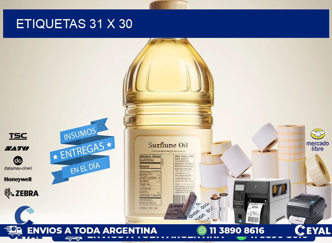 ETIQUETAS 31 x 30