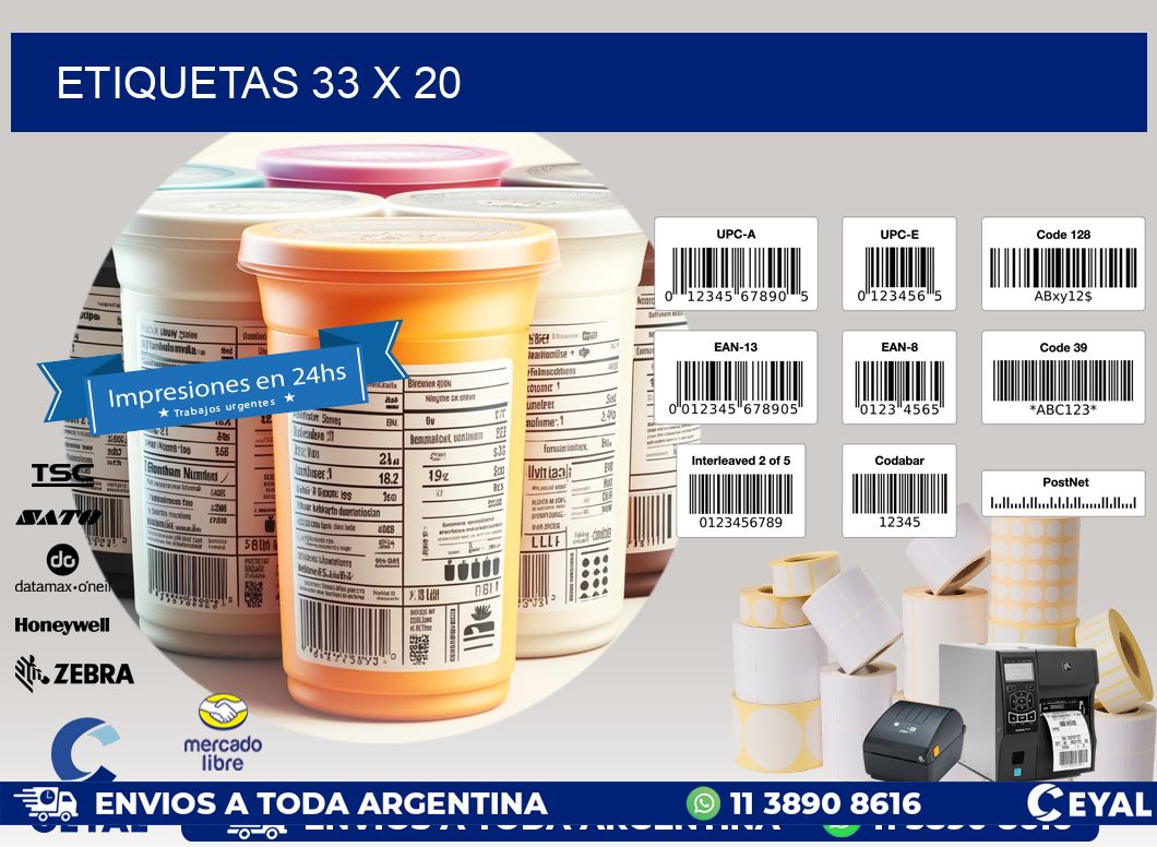 ETIQUETAS 33 x 20