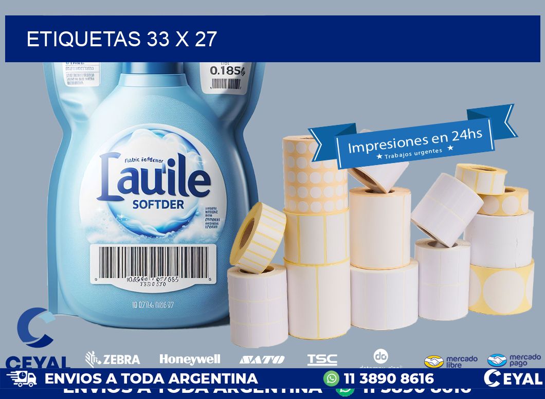 ETIQUETAS 33 x 27