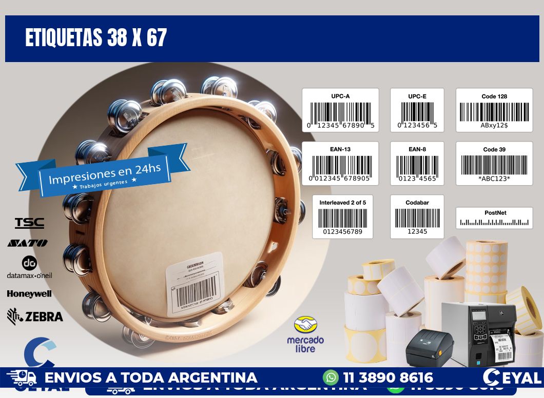 ETIQUETAS 38 x 67