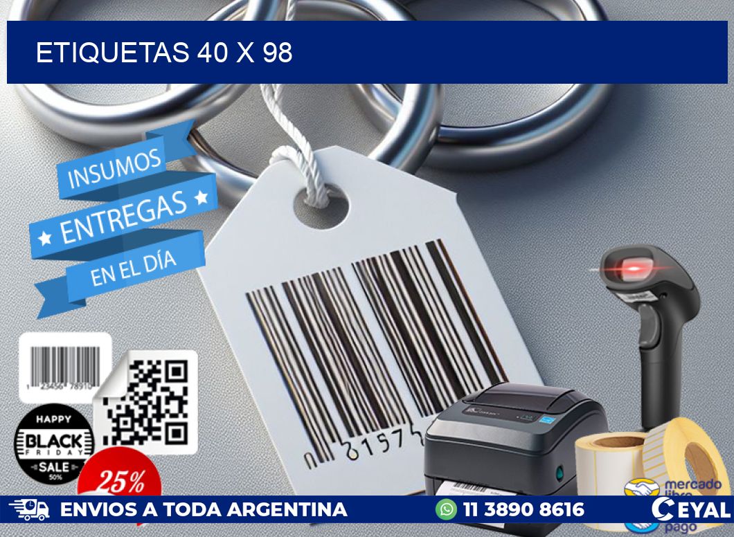 ETIQUETAS 40 x 98