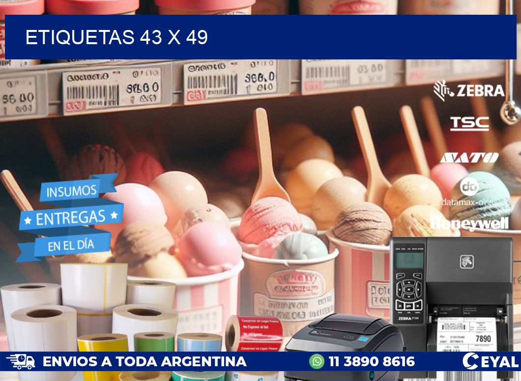 ETIQUETAS 43 x 49