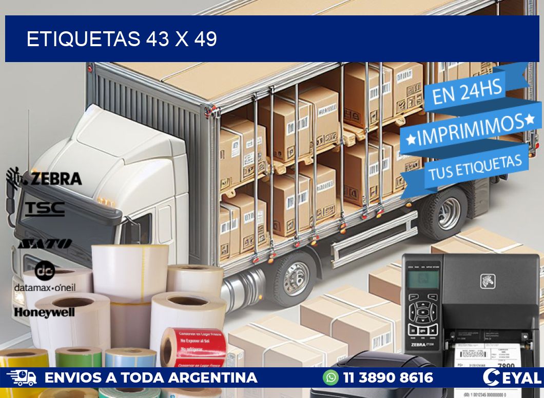 ETIQUETAS 43 x 49
