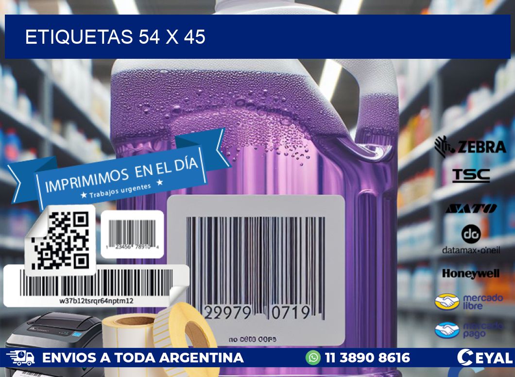 ETIQUETAS 54 x 45