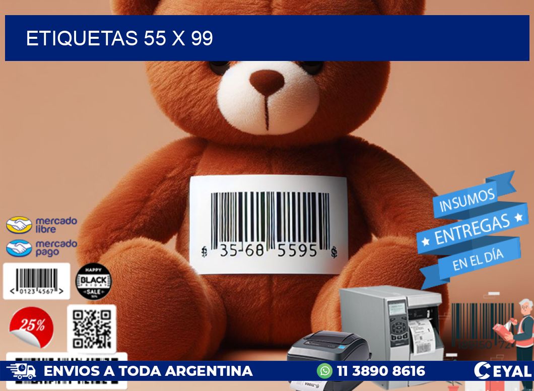 ETIQUETAS 55 x 99