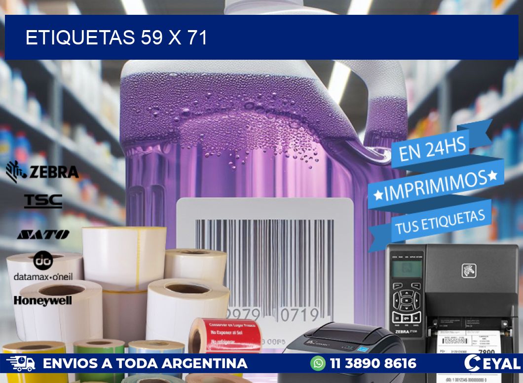 ETIQUETAS 59 x 71