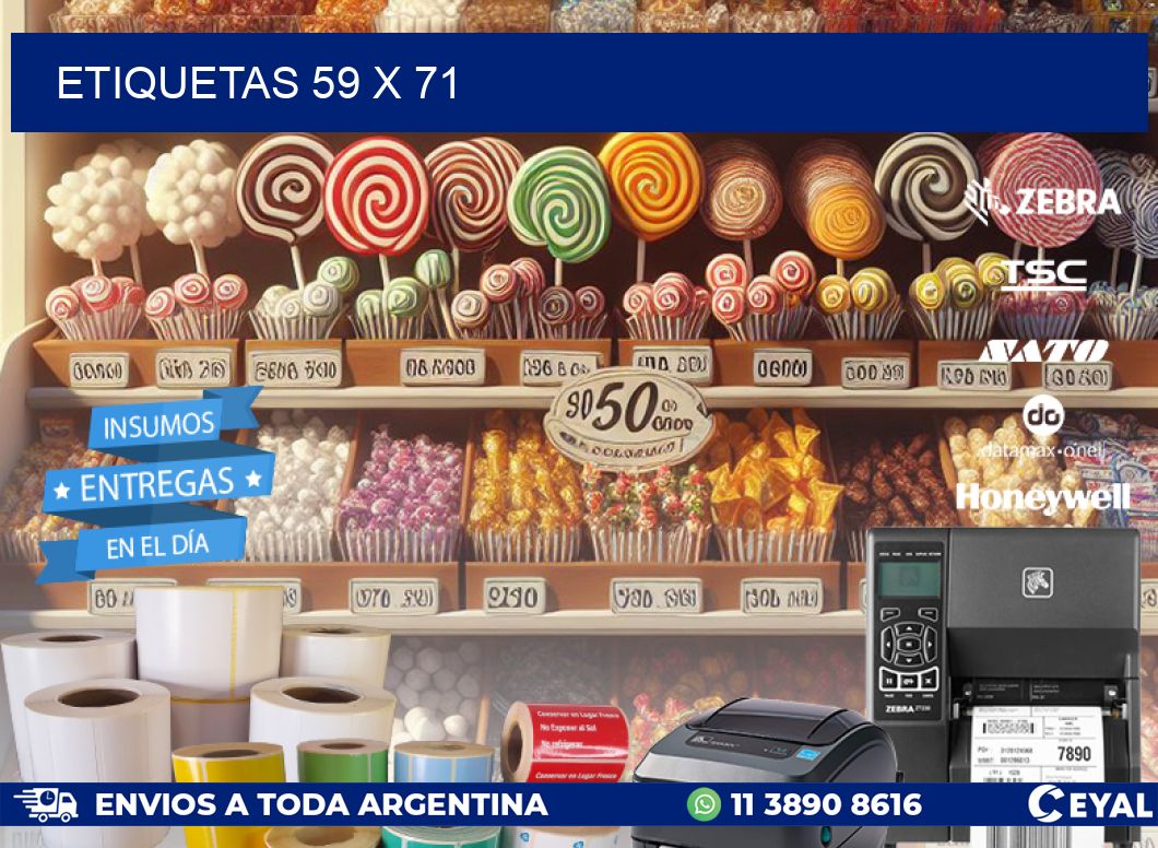 ETIQUETAS 59 x 71