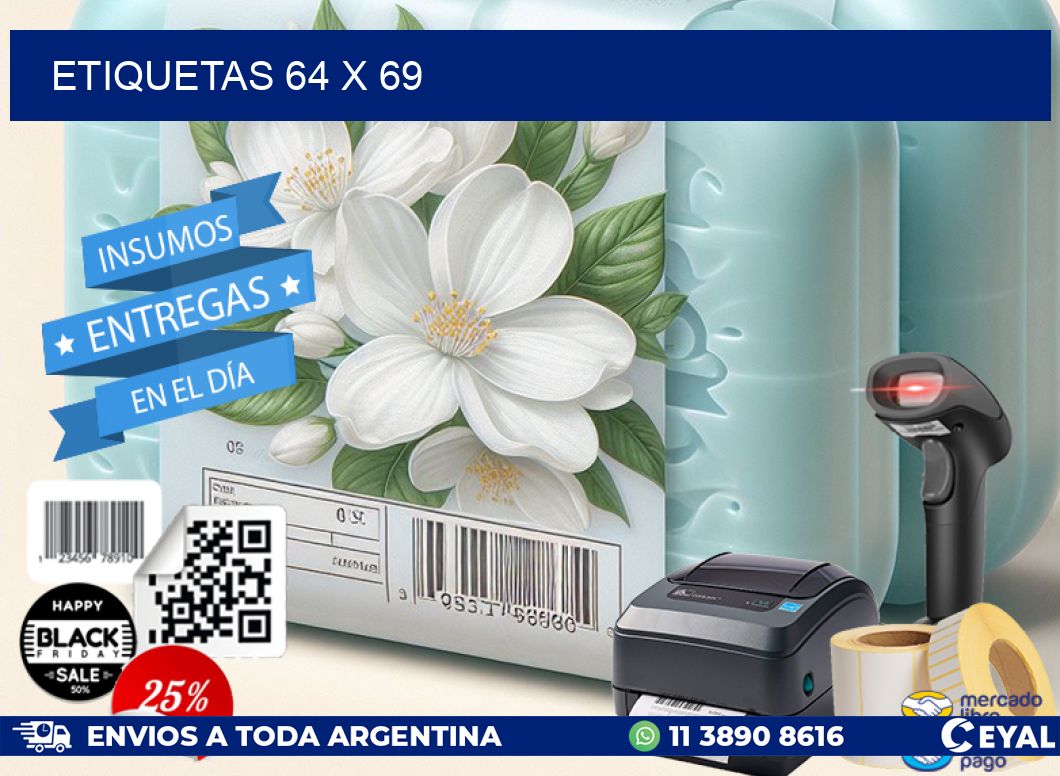 ETIQUETAS 64 x 69