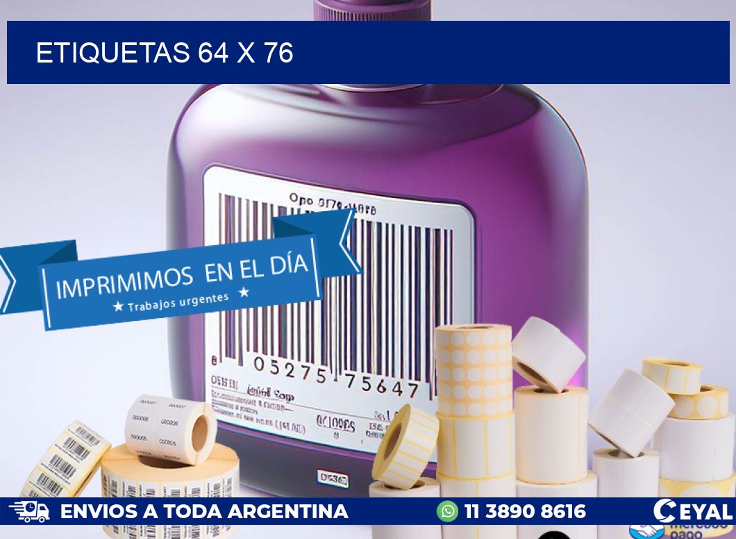 ETIQUETAS 64 x 76